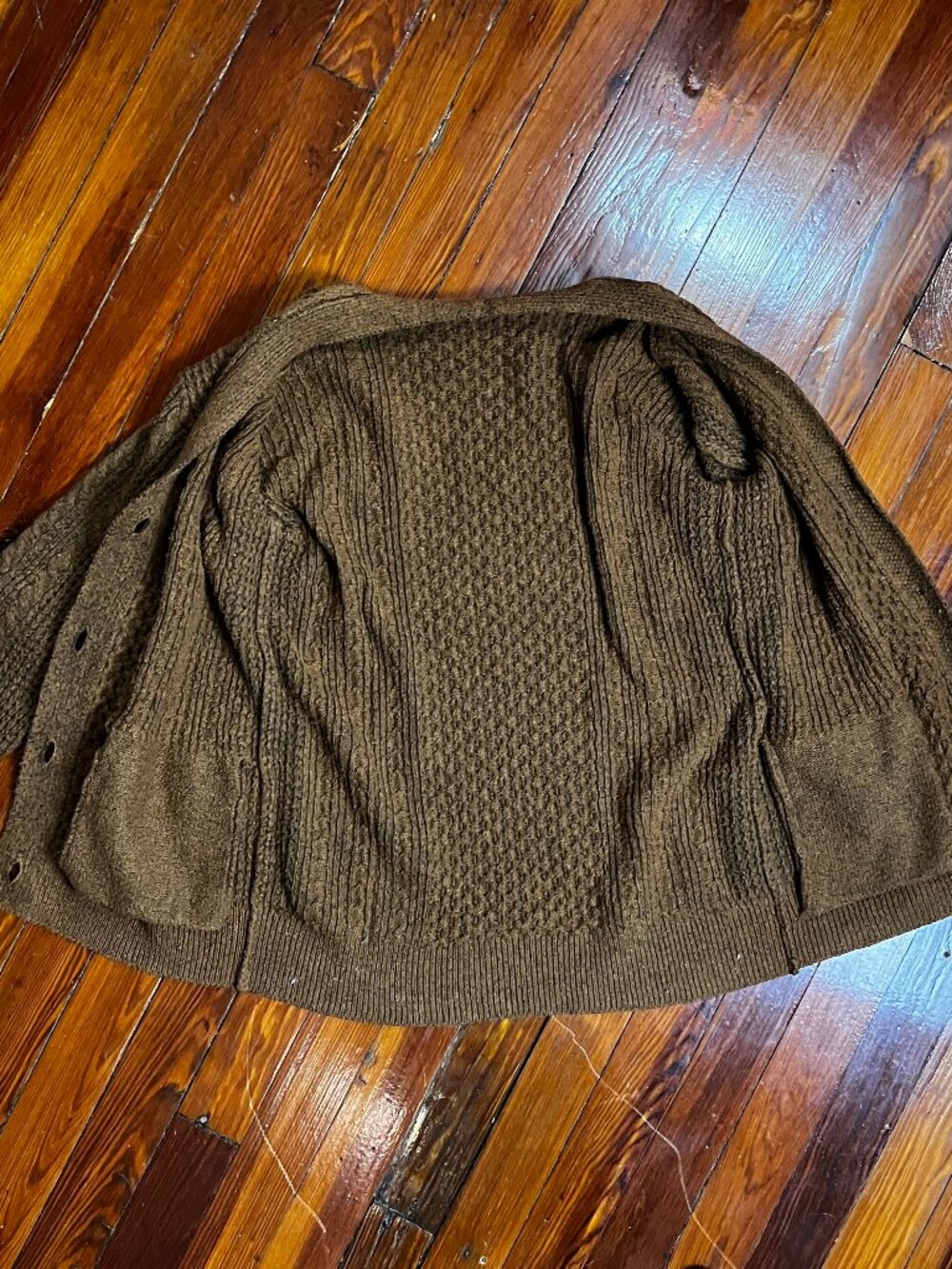 Rusty Color Knit Cardigan - Picture 6 of 11